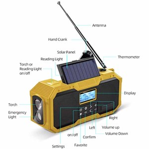 Eletree Pocket Portable Ipx5 Wasserdichter Tupfer/FM Integrierte Batterie Digital <span class=keywords><strong>Ukw</strong></span> FM Dusche DAB Radio - Product Image 2