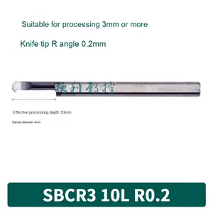 Precisione in miniatura acciaio al tungsteno alesatrice MCR SBCR foro interno carburo di smussatura Fine e barra degli strumenti di alesatura - Product Image 4