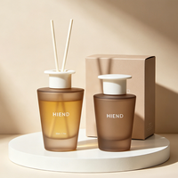 Grande bouteille diffuseur en verre de 200 ml et 500 ml pour l'aromathérapie et la fragrance d'intérieur, forme et logo personnalisés