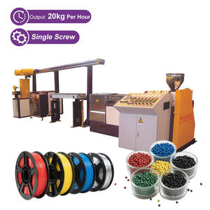 Venta caliente laboratorio Mini extrusora de plástico de un solo tornillo 220V 1000W máquina extrusora para filamento de impresora 3D - Product Image 1