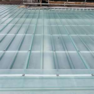 Teja vidriada de plástico ondulado de policarbonato transparente moderno Hojas de techo corrugadas galvanizadas transparentes de fibra de vidrio Hotel - Product Image 3