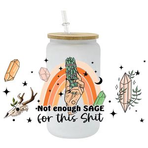 Transferts UV DTF 3D pour gobelets, motifs signes du zodiaque et horoscopes, pour gobelets de 16 oz, autocollants pour gobelets en verre avec affirmations pour femmes noires - Product Image 6