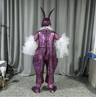 Costume élégant et coloré en coton effet miroir pour homme, ensemble complet pour soirée, carnaval, défilé, spectacle