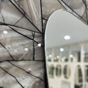 Modern çift katmanlı gümüş cam ayna düz ve tek banyo aynaları aydınlatma özelliği ile farklı tasarımlar ve modeller - Product Image 3