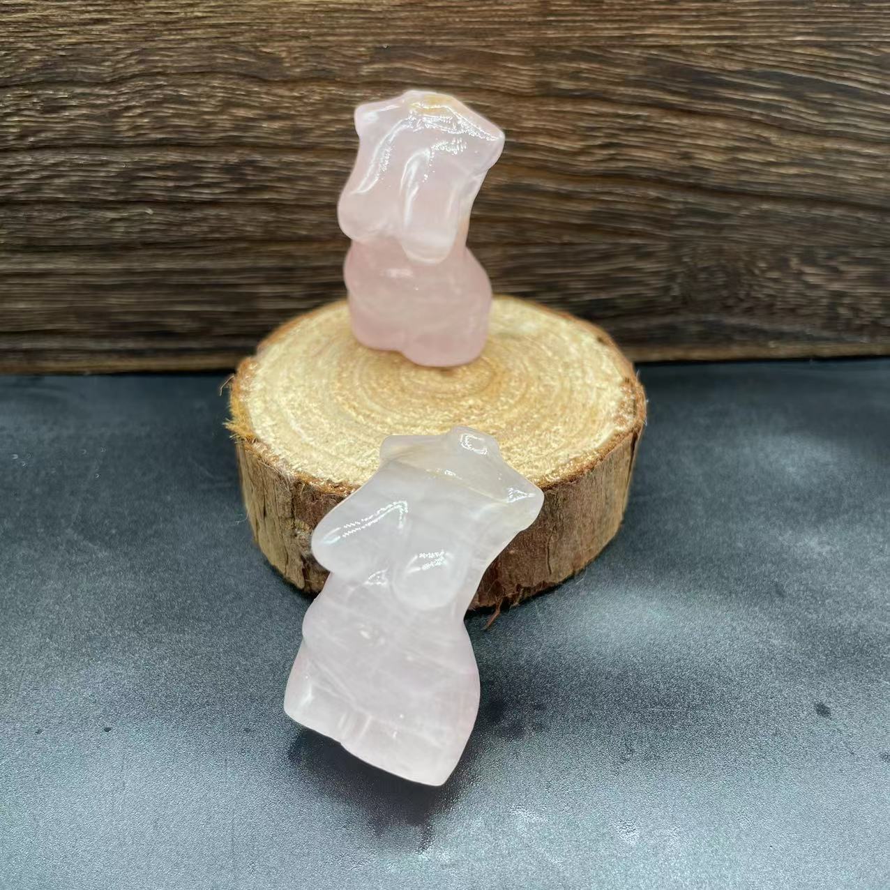 3,8 cm grasa de cuarzo rosa