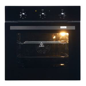 Hornos eléctricos integrados de <span class=keywords><strong>24</strong></span> "60cm con 7 funciones, control de perillas, negro 2,2 pies cúbicos 62L <span class=keywords><strong>horno</strong></span> de pared de cocina - Product Image 1