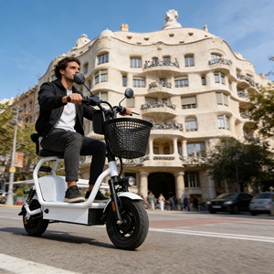Venta Directa de Fábrica, Mini Scooter Eléctrico, Scooter Eléctrico de 2 Plazas <span class=keywords><strong>con</strong></span> Asiento para Niños para Uso Familiar - Product Image 2
