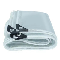 Kain Terpal Vinyl Tahan Air, Bahan Terpal PVC untuk Tenda, Truk, Peneduh, Kain Terpal Berlapis Mengkilap, Matte