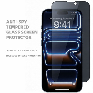 Protection d'écran de téléphone portable en verre trempé anti-espionnage de haute qualité 2.5D 9H incassable pour Samsung iPhone - Product Image 2