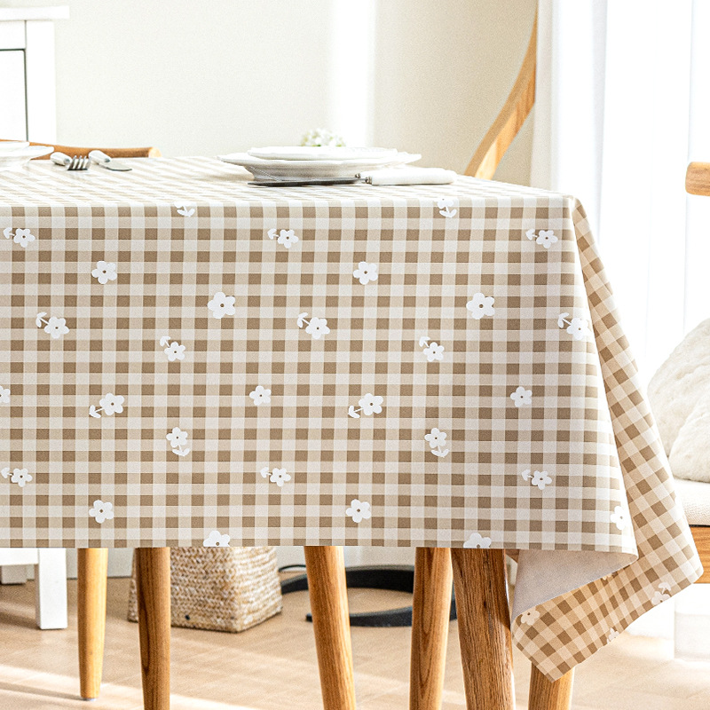 Fresh small checkered pattern - brown