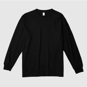 Attractive Price New Type 100% Cotton Simple Long Sleeve Tshirt For Man