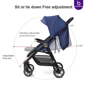 Poussette de voyage pliable légère et compacte pour bébé, facile à plier, poussette légère et portable pour avion - Product Image 3