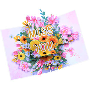 Cartes de voeux pop-up 3D Miss You <span class=keywords><strong>en</strong></span> papier pour toutes occasions <span class=keywords><strong>en</strong></span> <span class=keywords><strong>ligne</strong></span> merci Vente <span class=keywords><strong>en</strong></span> gros Nouveau Design - Product Image 4