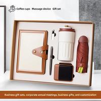 Logo personnalisé Entreprise de luxe de haute qualité Cadeaux d'affaires avec Journal Notebook Pen Cup Power Bank Sets