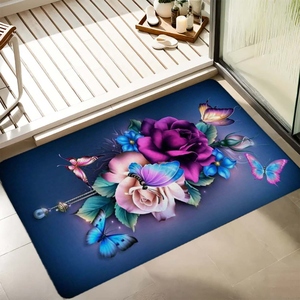 לוגו מותג יוקרתי 3pcs חדר אמבטיה סופג שטיחים אמבטיה ללא החלקה שטיחים עם כיור ומחצלות רצפה מעצב קולקציה - Product Image 1