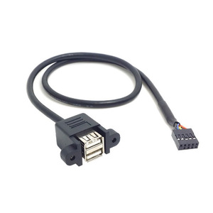 สายต่อ USB แบบสองชั้น 9 พิน ไปยังดูปองท์พร้อมรูสกรูสำหรับเมนบอร์ด - Product Image 2