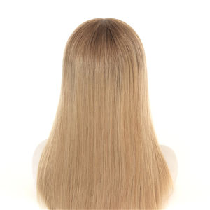 Ombre <span class=keywords><strong>Rubio</strong></span> <span class=keywords><strong>ceniza</strong></span> largo brasileño Remy Peluca de pelo marrón claro encaje Frontal sedoso onda recta pelucas delanteras de encaje de alta calidad - Product Image 5