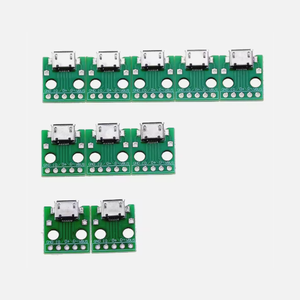 อะแดปเตอร์ MICRO USB เป็น DIP แบบตัวเมีย Type B Micro 5P SMD เป็น DIP 2.54 มม. พร้อมหัวต่อแบบตัวเมียที่เชื่อมติดกับบอร์ด - Product Image 5