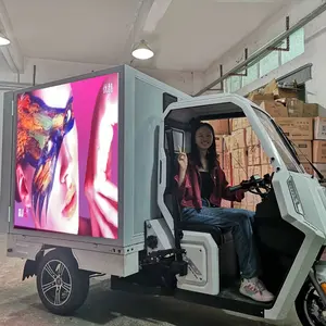 full color tv advertising scooter led display P3.84 high brightness outdoor moving video wall mini scooter for sale