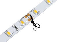 Bande lumineuse LED Flexible SMD 2835, 12V, 24V, 5M, 10M, étanche, Diode blanche chaude
