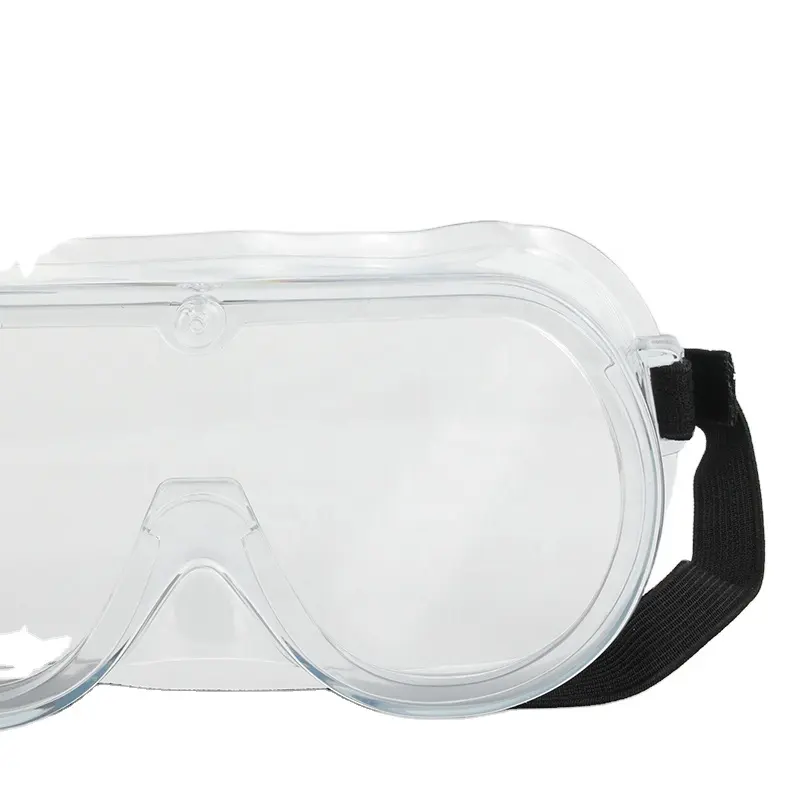 Lunettes transparentes à large monture respirantes et résistantes aux éclaboussures et aux produits chimiques pour la protection des yeux