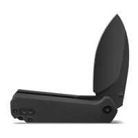 Mini couteau pliant de camping portable, lame en acier inoxydable D2 AUS-8 avec manche G10, couleur noire, couteau de survie pour l'extérieur
