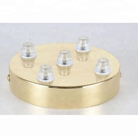 Plaque de plafond pour lustre à 5 trous, base de châssis de lampe suspendue, accessoires d'éclairage