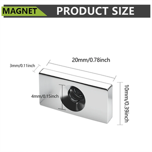 Imán de Disco/Bloque Industrial para Orificios Profundos, Profundidad de Perforación Personalizada, Rendimiento y Color Opcionales - Product Image 2