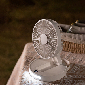Hd Digital Screen Display Mini Handheld <b>Table</b> Fan Rechargeable Portable Home Usb <b>Folding</b> <b>Folding</b> Storage - Product Image 4