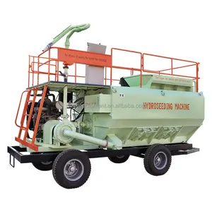 8m3 Diesel Hydroseeder Machine For Mountain Slope Virescence Engineering Green Mulch