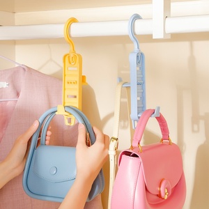 Multi Layer Colorful Plastic Handbag <b>Hanger</b> Purse Hooks <b>Hanger</b> Rack Storage Organizer Belt Tie Scarf Clothes <b>Hanger</b> - Product Image 2