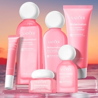 SADOER Produits Faciaux Éclaircissants et Réparateurs pour Peaux Sèches et Rugueuses, Apaisants et Hydratants, Coffret Soin à la Pastèque