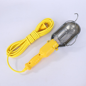 Handheld Portable Automotive <b>Repair</b> Lamp With Iron Cover Led Display 220V Yellow For Inspection Maintenance Machine Tool Work - Product Image 2