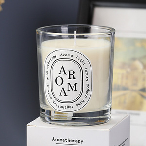 Vela Aromática en Botella de Vidrio Ámbar, Vaso para Vela Transparente y Colorido - Product Image 3