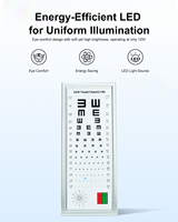 Tabla de Prueba Visual Digital Multifuncional con Opciones de Gráficos, Tabla de Agudeza Visual LED para Pruebas de Visión a Distancia WB-1112F