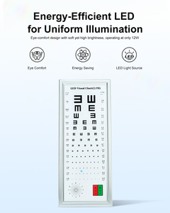 Tabla de Prueba Visual Digital Multifuncional con Opciones de Gráficos, Tabla de Agudeza Visual LED para Pruebas de Visión a Distancia WB-1112F - Product Image 2