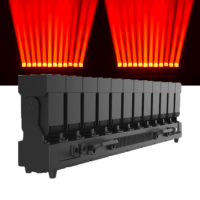 Barre de projecteurs LED étanche IP65 12x60W avec faisceau oscillant, zoom, wash et matrice, tête mobile auxiliaire, effet single wobble pour scène