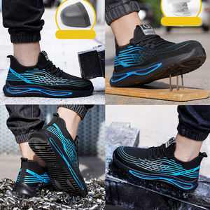 Защитная противоскользящая легкая дышащая Строительная Мужская обувь со стальным носком/безопасная обувь - Product Image 5