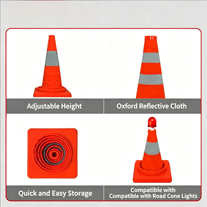 <span class=keywords><strong>Cono</strong></span> <span class=keywords><strong>de</strong></span> Expansión Plegable Portátil <span class=keywords><strong>de</strong></span> Seguridad, Reflectante y Anticolisión, Tipo <span class=keywords><strong>Cono</strong></span> <span class=keywords><strong>de</strong></span> Helado - Product Image 3