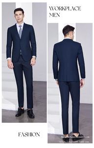 Ensemble de costume en laine sophistiqué à double boutonnage - Tenue formelle italienne anti-froissement pour le bureau, les administrations et les commerciaux XL - Product Image 6