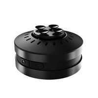 Enceinte Bluetooth portable 5.1 avec microphone intégré, batterie 500 mAh, 15 heures d'autonomie, boîtier métallique, son stéréo surround 360°