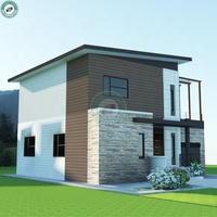 Système de toit en acier léger pour pré-vente, maison de 2 étages, Design moderne, résistant au plastique