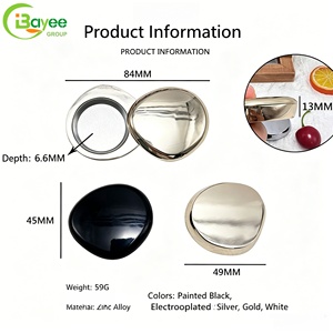 Solid and <b>Drop</b>-resistant Zinc Alloy Four-color Irregular-shaped Metal <b>Box</b> Solid Perfume Case Refill Solid Perfume Container - Product Image 2