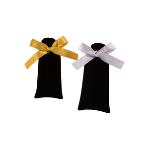<b>Black</b> Velvet Drawstring Pouch Jewelry Storage <b>Bag</b> Rectangular <b>Small</b> Item Organizer Gift Packaging Dust Cover - Product Image 5
