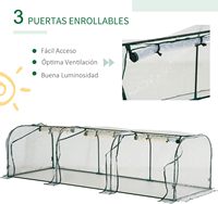 Serre tunnel portable en gros pour le jardinage, structure en fer, facile à assembler, écologique, imperméable, pour fleurs d'extérieur