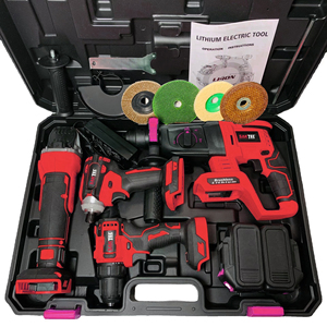 Perceuse à percussion sans fil Saktec Factory 21V, sans balais, 18V, avec batterie au lithium, kit de perceuses sans fil à vitesse variable - Product Image 1