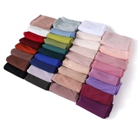 OEM été mince femme tricoté polyester musulman écharpe Logo personnalisé doux extensible maille sport Style solide arabe Turbante