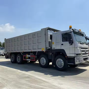 Used Howo Sinotruk 8x4 <b>12</b> Wheeler Dump Truck 2018-2021 Left Hand Drive 371HP 41-50t Load Capacity Mining Transportation Euro3 - Product Image 2