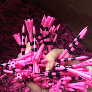 Long <span class=keywords><strong>Golf</strong></span> Support en plastique TEES Custom Made Blue and Black Strip 83 mm Tee <span class=keywords><strong>Golf</strong></span> pour Long Driver - Product Image 2