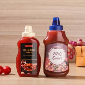 Bouteille à sauce à presser avec bouchon rabattable en plastique, pour sauce tomate, ketchup, miel, condiment, huile d'olive - Product Image 4